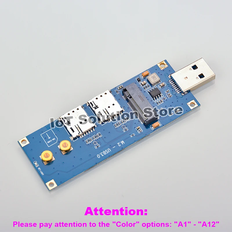 NGFF M.2 M2 to USB 3.0 USB3.0 for Quectel SIMCom WiFi 4G 5G Wireless Module Network Card Adapter Board Dual SimCard Connector