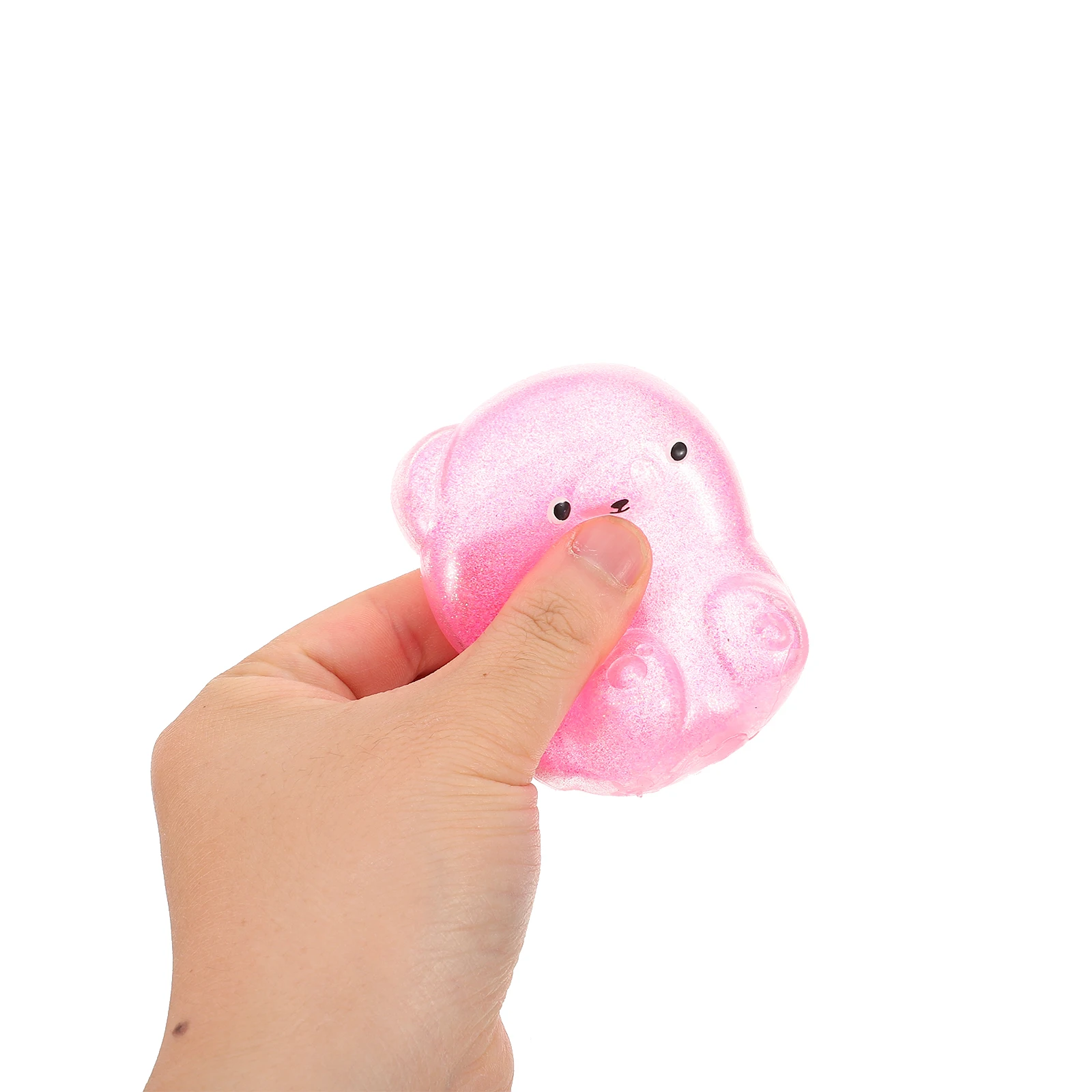 Oso para apretar para aliviar el estrés, Animal Adorable, elástico para aliviar la ansiedad, colores mezclados, compacto y flexible, 4 Uds.