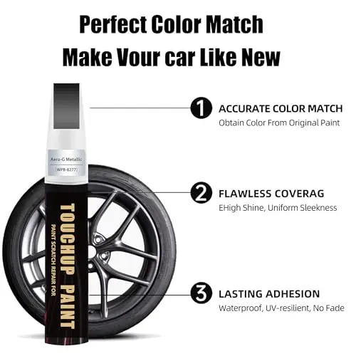 Aero-G Metallic Car Rim Paint Touch Up Pen Compatible with Tesla,Premium Automotive Rim Paint for Curb Rash & Scratches