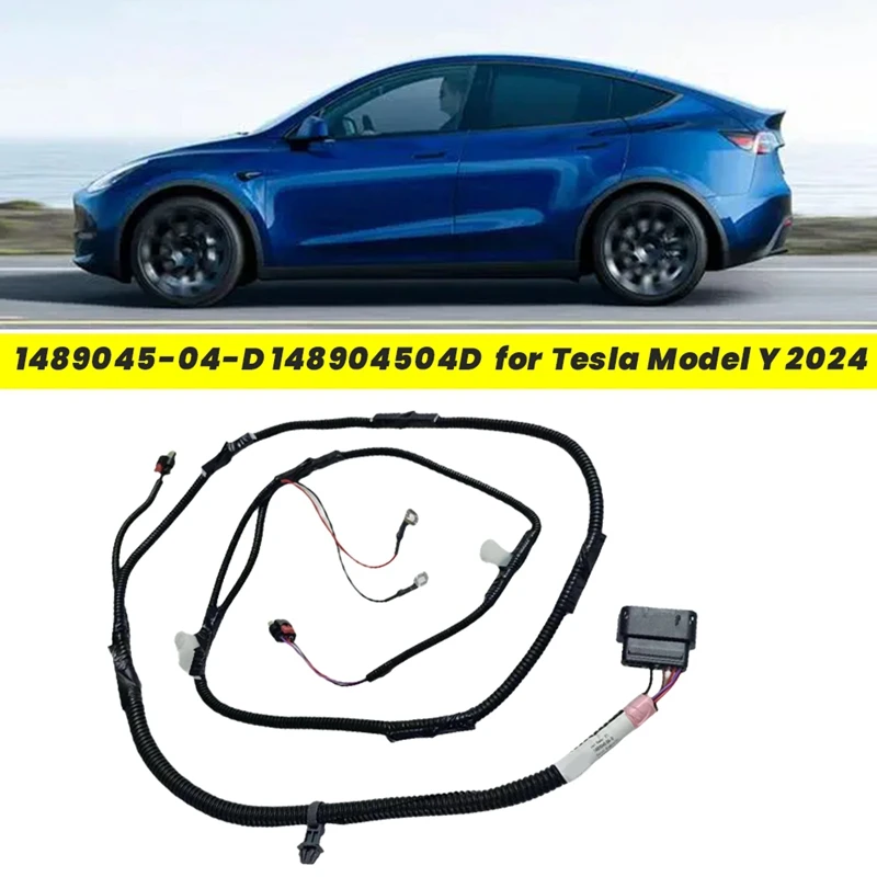 1489045-04-D Car Front Bumper Reversing Radar Wiring Harness Belt Fog Lamp Interface For Tesla Model Y 2024 148904504D