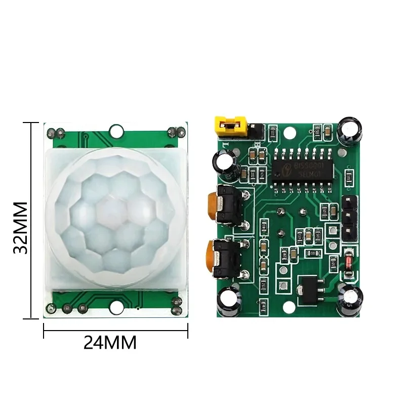 Infrared induction sensor HC-SR501 pyroelectric probe module, infrared induction module