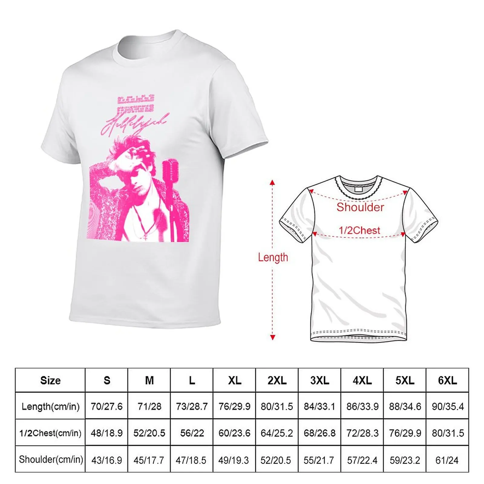 Jeff Buckley Hallelujah T-Shirt t shirt man cotton man t shirt cotton man graphic t shirt T-shirt