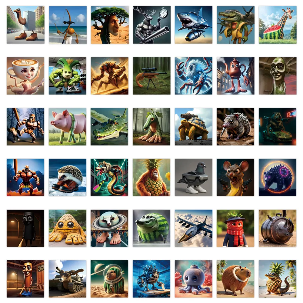 80 個漫画アメリカの山と海の落書き装飾文具ハンドアカウント水カップコンピュータステッカー