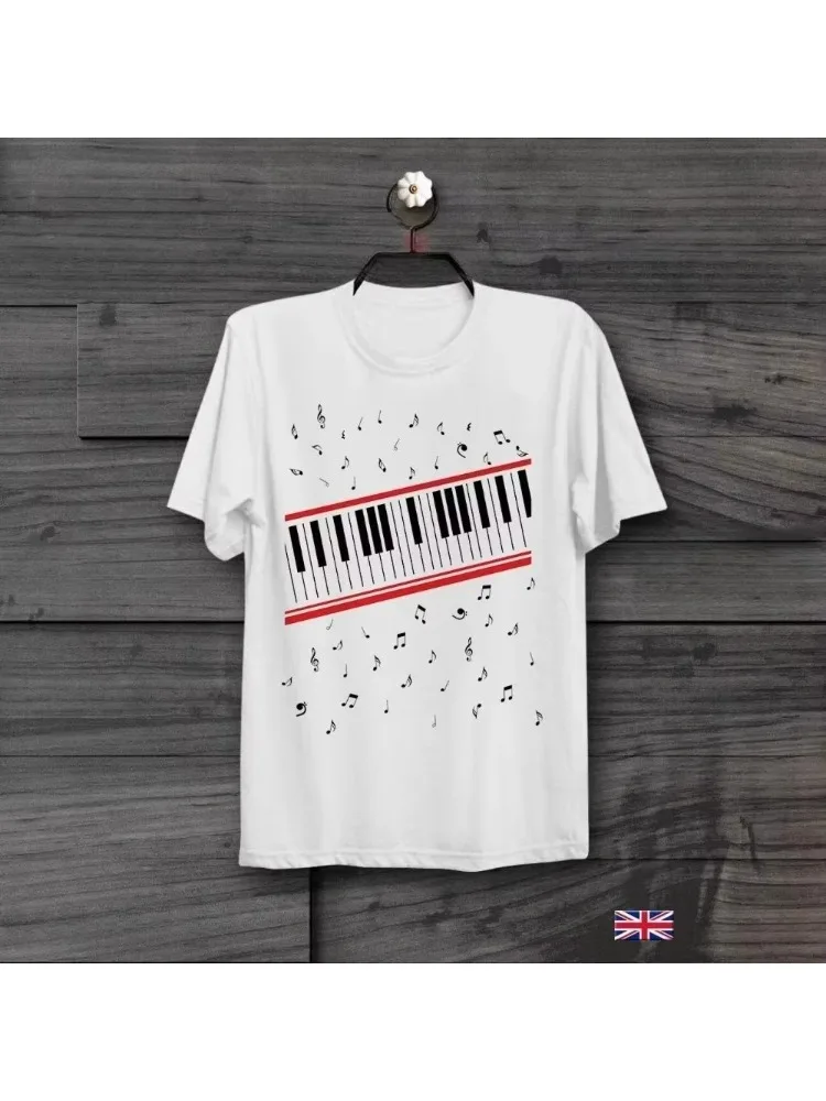 Katoenen herenkleding met korte mouwen Piano Beat It Michael Jackson Mtv Video Retro T-shirt Plus Size Unisex Bestverkopende tops tees - afbeelding 2