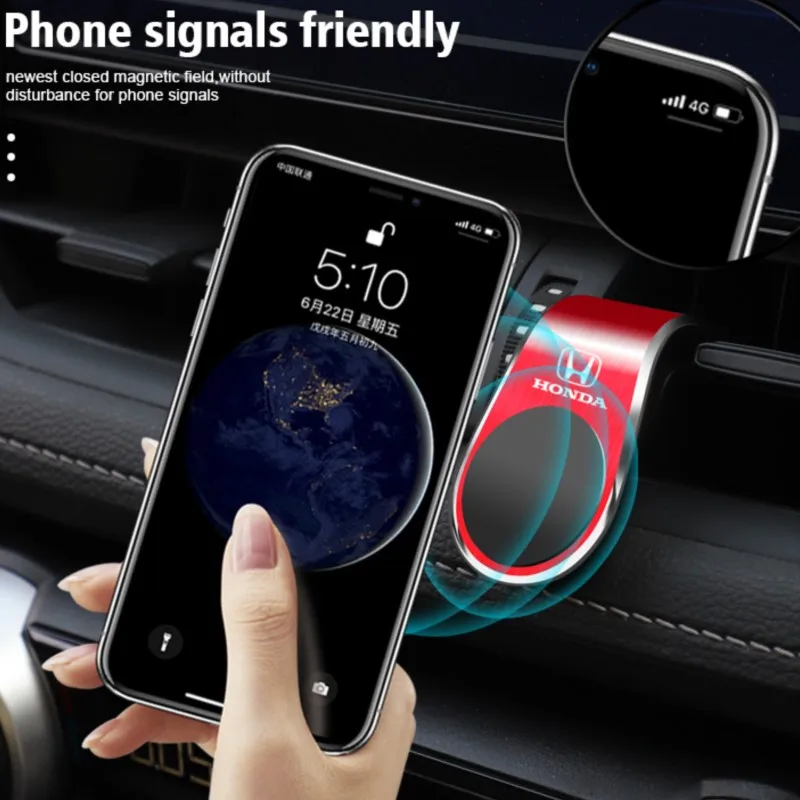 

Magnetic Car Phone Holder Car Phone Stand Clip Mount For Honda Civic Accord Fit Jazz CRV BRV HRV Insight Pilot Passport TYPE