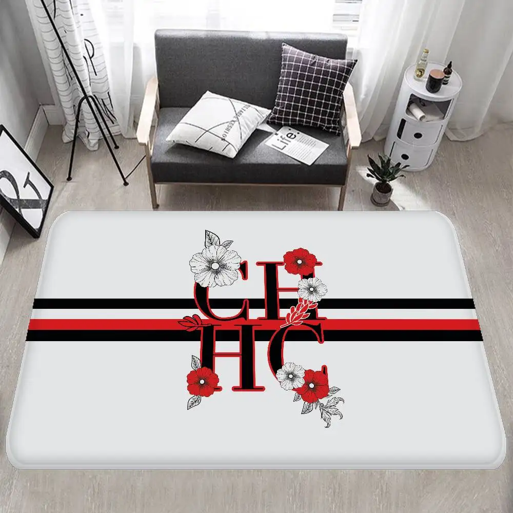 C-CarolinaS Fashion H-HerreraES Door Mat Washable Non-Slip Living Room Sofa Chairs Area Mat Kitchen Doormat Area Rug