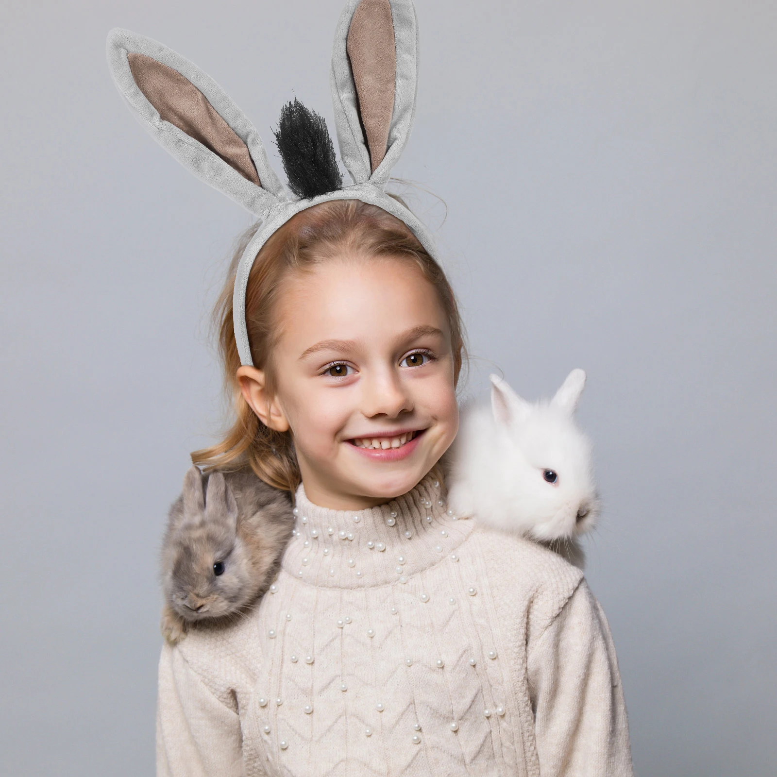 

Donkey Costume Props Grey Donkey Set Complete Party Ears Headb Yarn Dress Up Supplies Cosplay Birthdays Halloween Carnivals