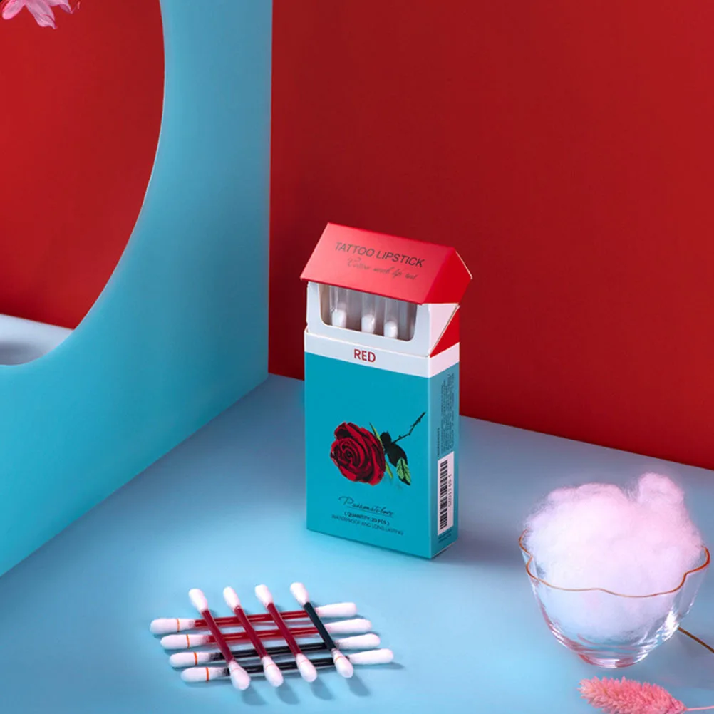 20 stücke Matte Air Lip Gloss Einweg Langlebige Feuchtigkeitsspendende Tupfer Make-Up Lip Farbe Für Frauen Geeignet