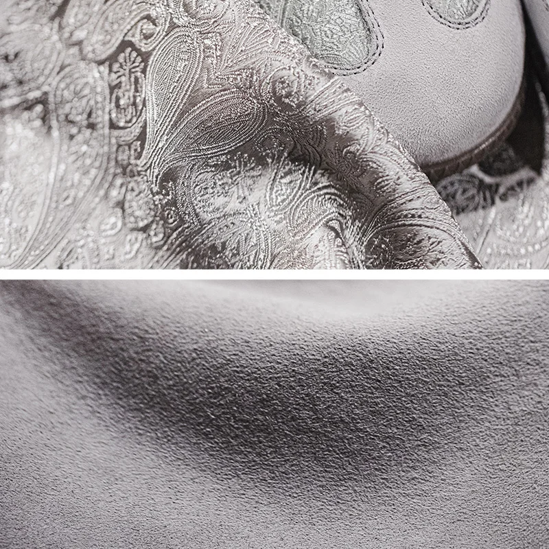 حذاء مدرب كاجوال من Maden حذاء رياضي رجالي منخفض الجودة من الحرير الفضي مع طباعة بيزلي حذاء مدرب ألماني عتيق للشارع #5