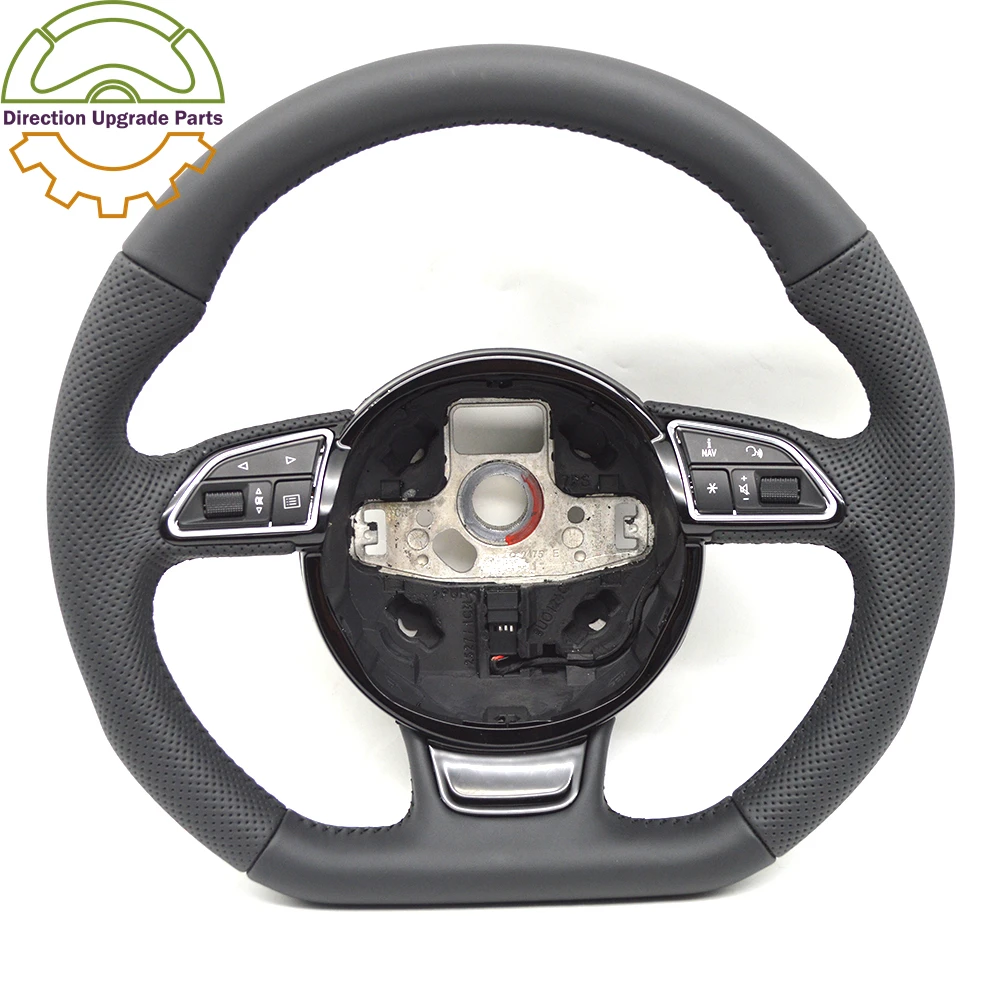 

For Audi A4B8 Perforated Leather Multifunction Steering Wheel