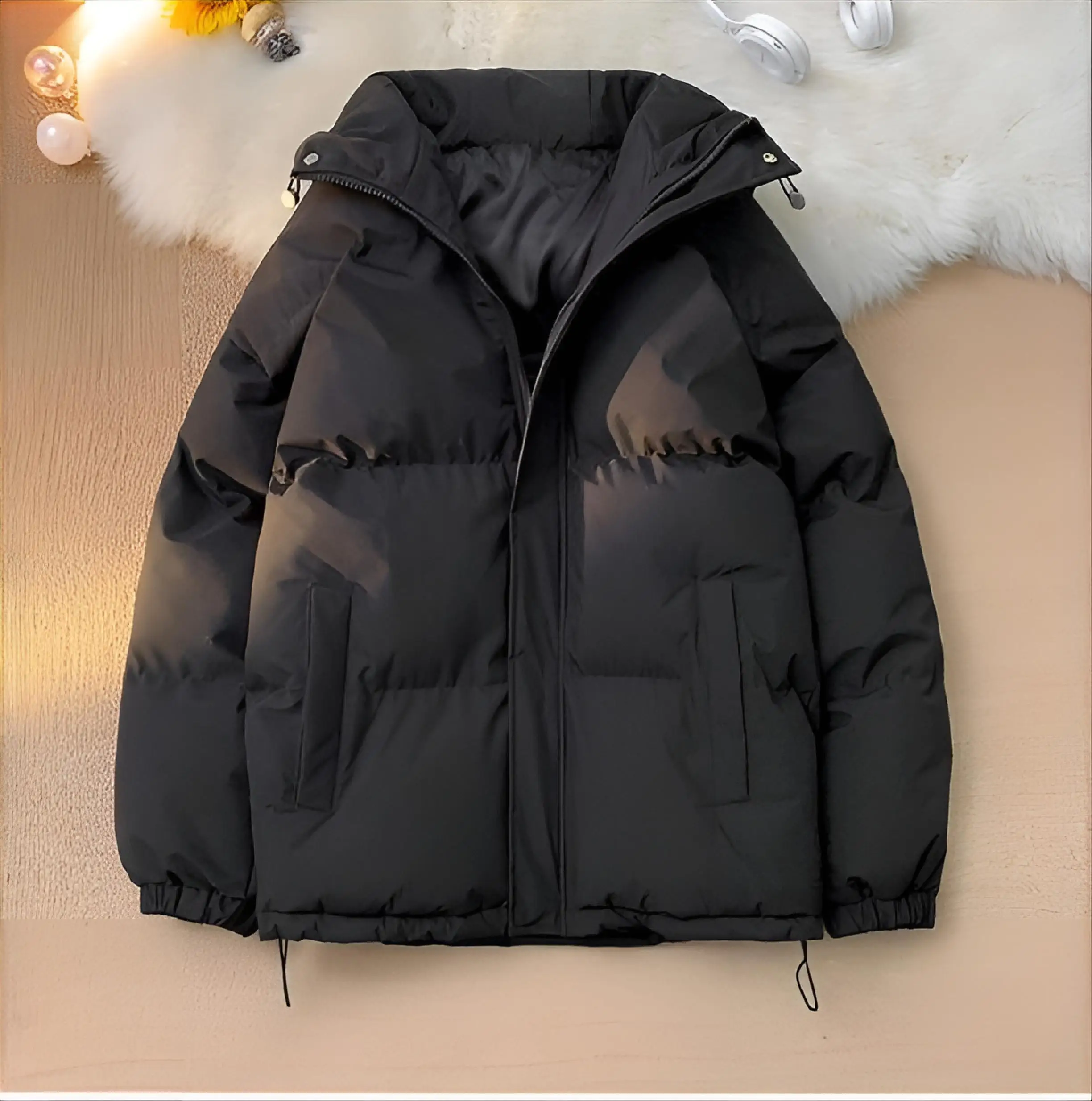 

Puffer Parkas Womens Long Coats For Women Colorful Tight Cinching Coating Snowproof Minimalist Seam Non Hooded Medieval Youth GF