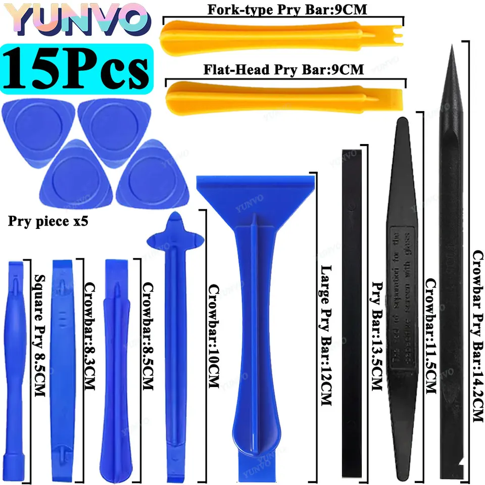 Kit de Herramientas de Plástico Universal para Abrir Pantallas de iPhone, Móviles y Laptops 2