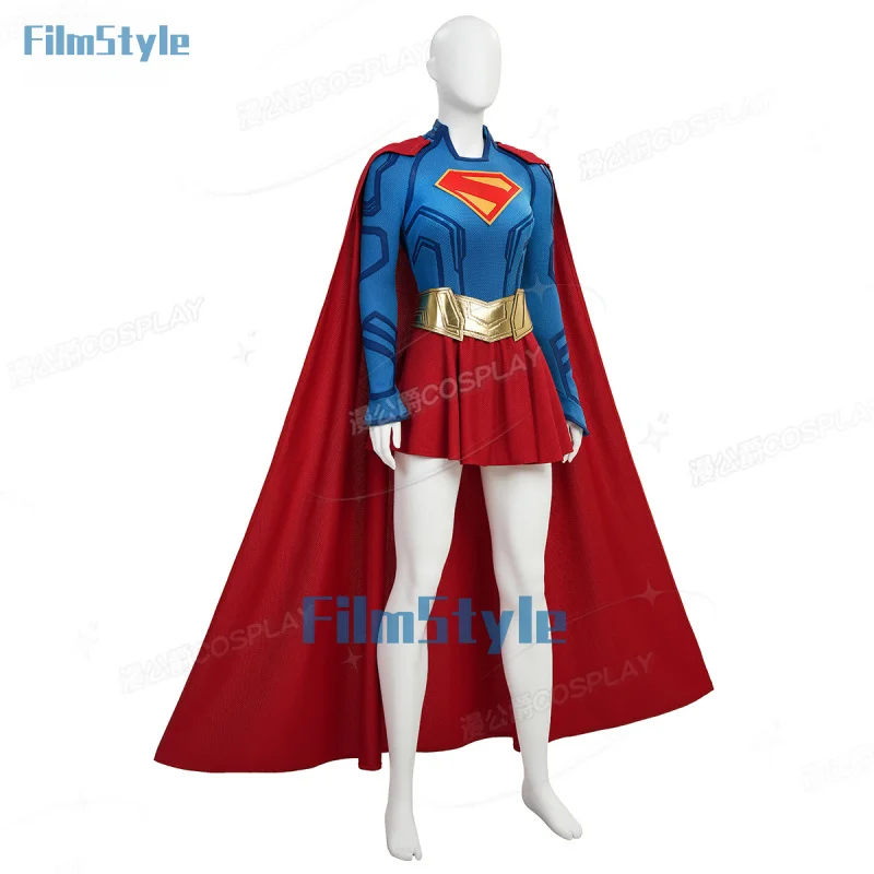 

Kara Zor-El Supergirl Cosplay Costume Uniform Halloween Carnival Party Christmas Play Role Clothes Clothing