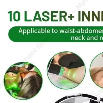 Laser+inner ball roller 2-in-1 slimming machine, laser fat reduction and mechanical massage therapy, dual touch screen A62