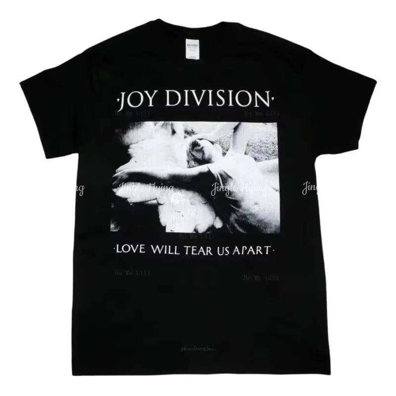 Camiseta de algodón para hombre, camiseta de moda de verano, Joy Division Love Will Tear Us Apart, Black Post Punk New Order