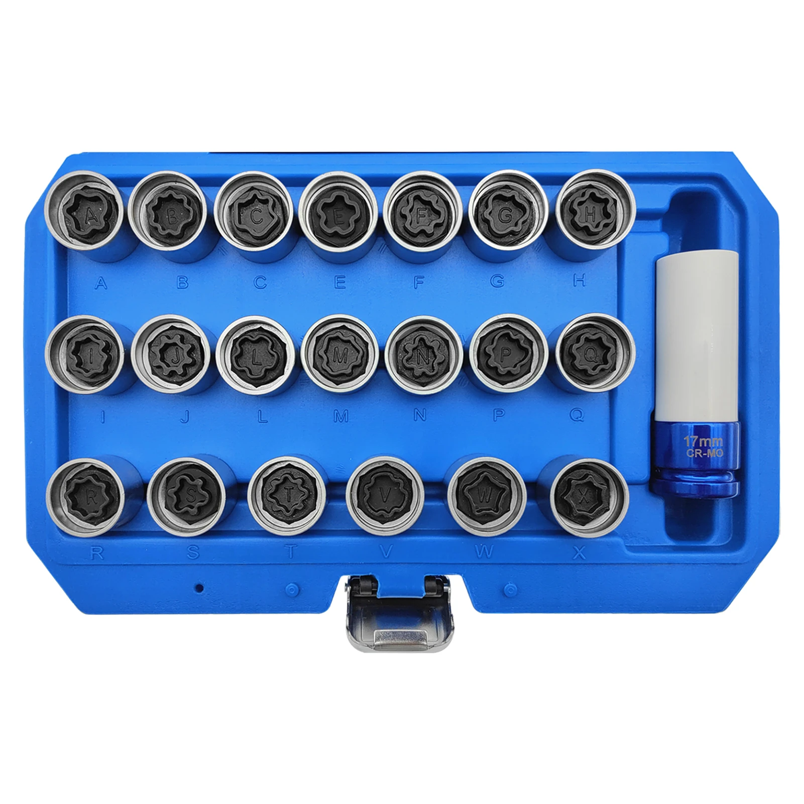 21Pcs Anti-theft Screw Socket Wrench Lock Lug Nut Key Removal Kit Replacement for