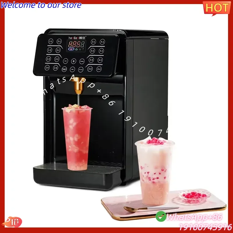 2026Hot White Bubble Sugar Fructose Dispenser Machine Fructose Quantitative Machine For Coffee Cafe Bubble Boba Shop
