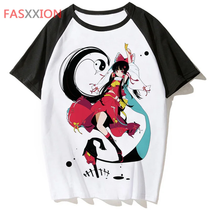 touhou project Reimu Hakurei t shirt male tee hip t-shirt funny men top streetwear tshirt hop harajuku clothing for