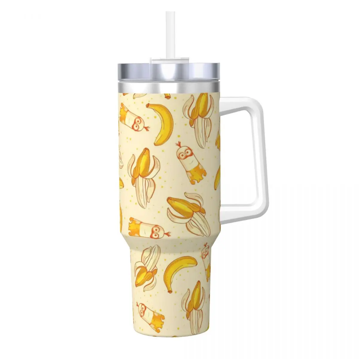 M- Minions Stainless Steel Tumbler Beach Car Mugs Large Thermal Mug Insulated Cold Drink Milk Tea Water Bottle