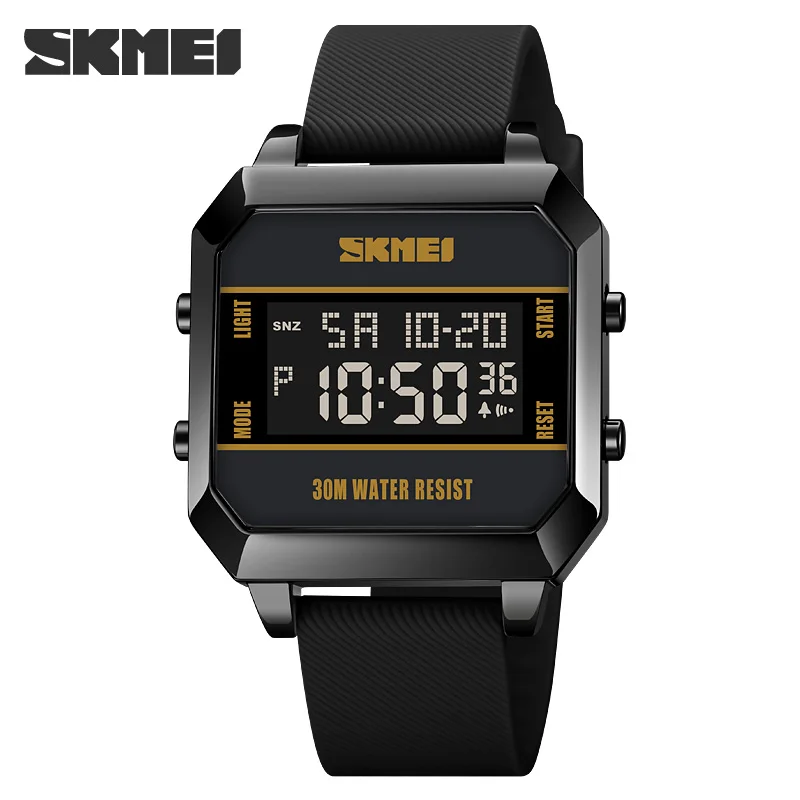 SKMEI 1848 Fashion LED Digital Watch For Men Cyberpunk Display Clock Countdown Electronic Watches Reloj Часы Мужские Наручные