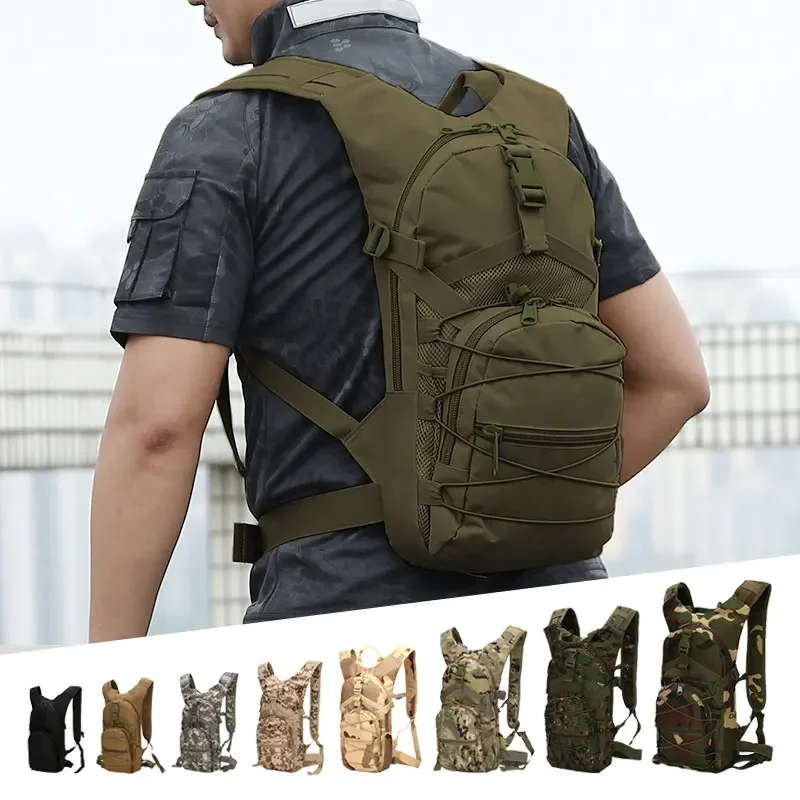 18L Men Tactical Shoulder Dry Bag for Men 800D Oxford Military Unisex Outdoor Sports Cycling Travel Climbing Camping Backpack