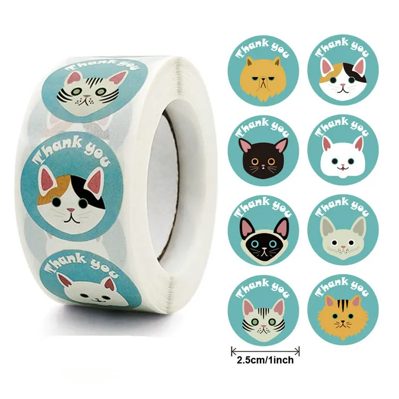 NEW spot goods lively and lovable puppy Cartoon animal stickers for children cute reward Self-adhesive label DIY Hand book