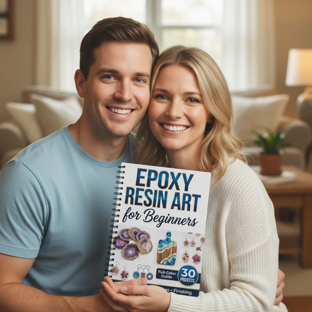 Epoxy Resin Art Book Guide Learn Craft Techniques for Beginners Home Decor DIY Projects for Mens and Womens