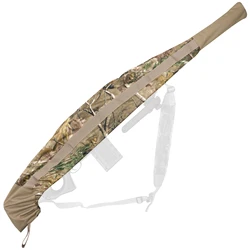 Capa macia para rifle, elástica, camuflada, resistente à água, capa macia para scoped, leve, espingarda, rifle, meia manga