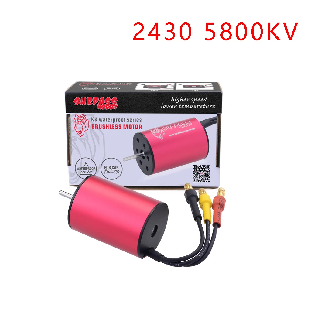 OVERTREFFEN HOBBY 2430 2435 2440 2445 8200KV 6300KV 4800KV 3600KV Waterdichte Borstelloze Motor voor 1/16 1/18 RC Auto Boot Model Onderdelen