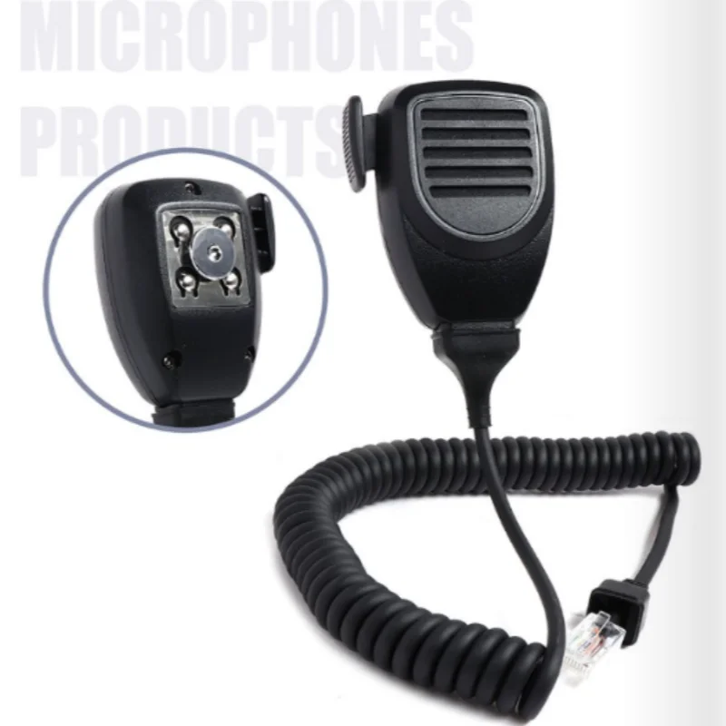 

KMC-30 Condenser Handheld Microphone Compatible Kenwood Walkie Talkie Radios TK868G TK-8108 TK768G Wired Made Plastic