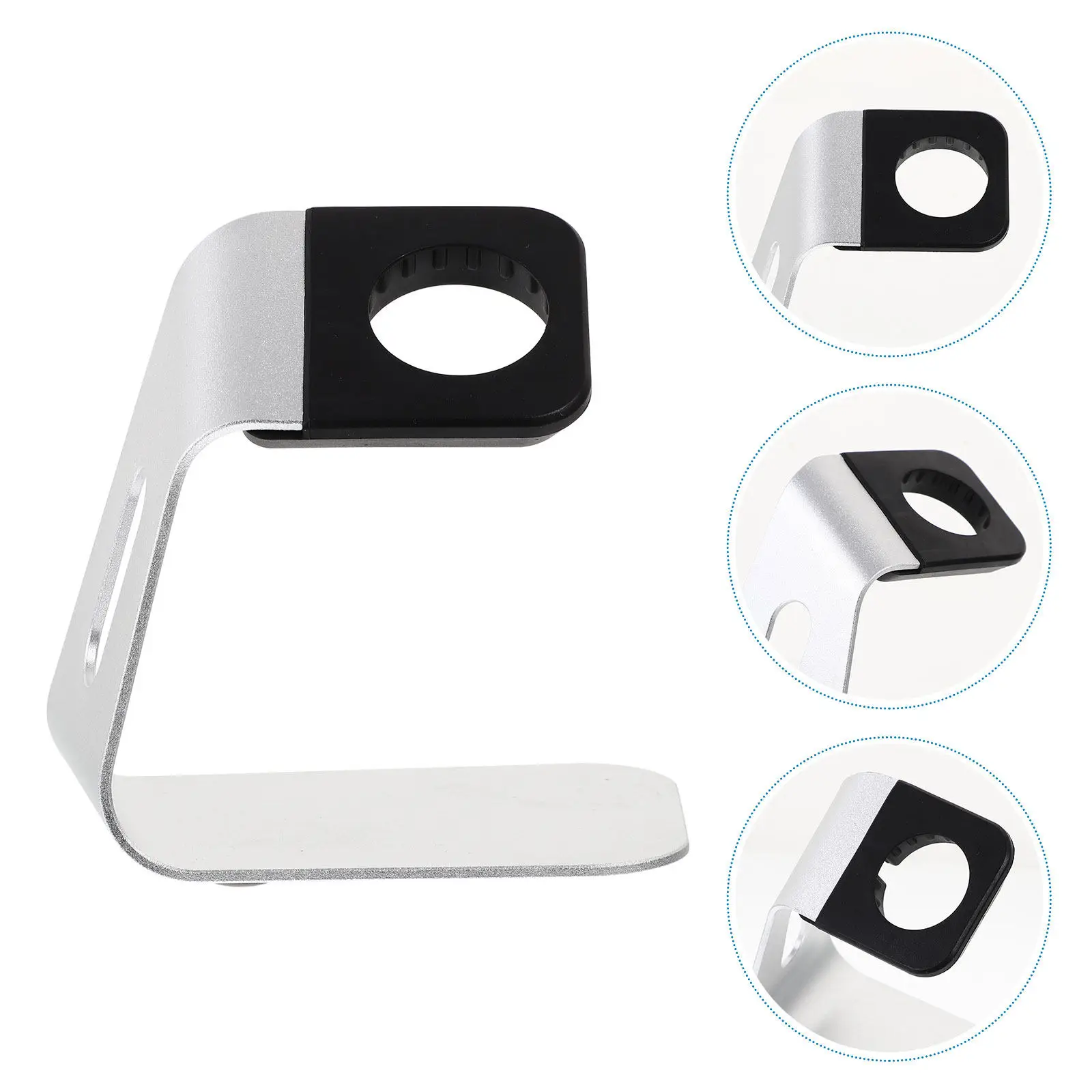 

Charging Stand for Watch Aluminium Alloy Silver Premium Support Dock Holder Anti-Slip Base Cable Organizer Accessories for Watch