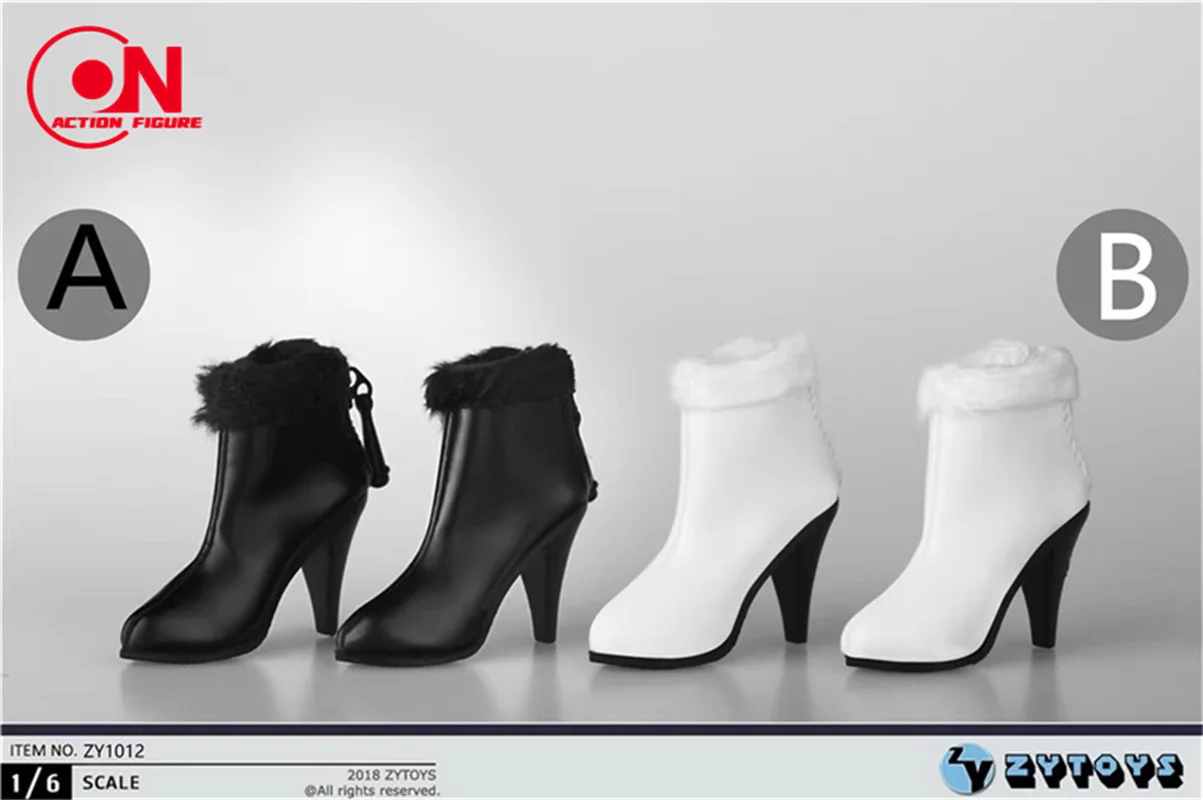 ZYTOYS ZY1012 1/6 スケール女性兵士モデルアクセサリー女性の中空ブーツ高靴モデル 12 インチアクションフィギュア