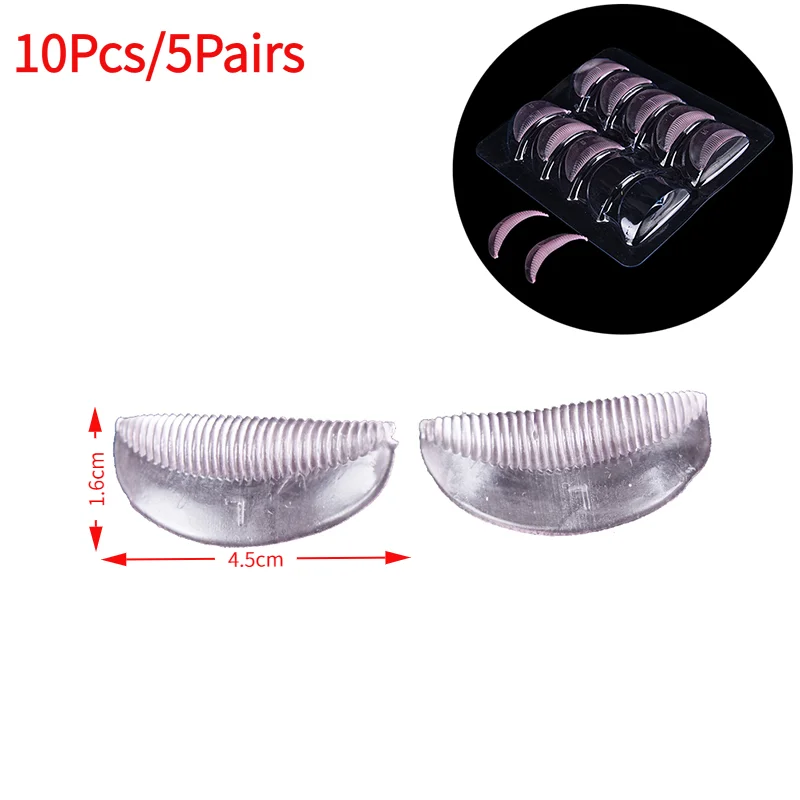 *10Pcs/5Pairs Silicone Gasket Eyelash Curler Curling Perming Kit Apply Eyelash Curling