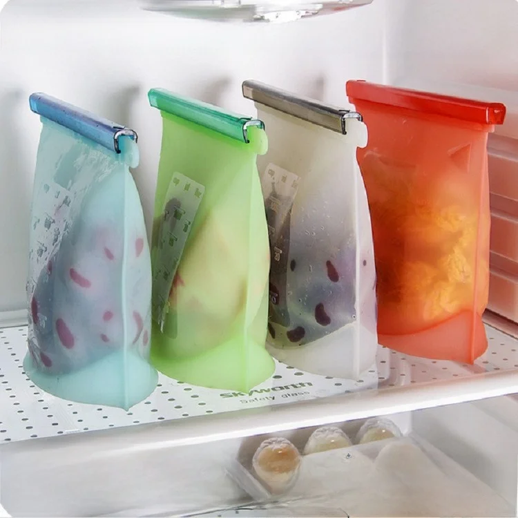 おすすめシリコン製食品保存袋-キッチン必需品-気密断熱-鮮度保持-分割保温バッグ