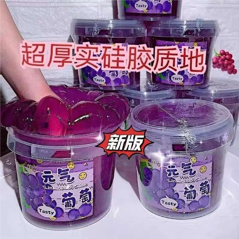 Slime Fanfan en Cubeta Grande, Slime Burbujeante No Pegajoso, Gran Capacidad, Suave y Elástico, Gelatina de Agua Sintética, Manualidades DIY para Adultos