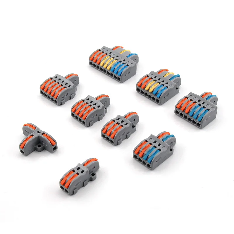 Electrical Cable Connectors Terminals Electrician Tools Household Junction Box Splitter Wire Connector Nuts Lamps Terminal Block