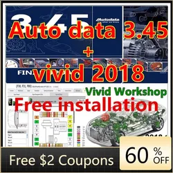 2025 Hot Sale Auto Repair Software Vivid 2018 Workshop DATA Atris Technik Europe Automotive Repair Software Autodata 3.45 Softwa