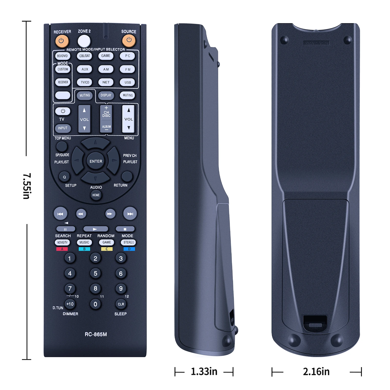 جديد RC-865M التحكم عن بعد لاستقبال Onkyo AV HT-R391 TX-NR315 TX-NR525