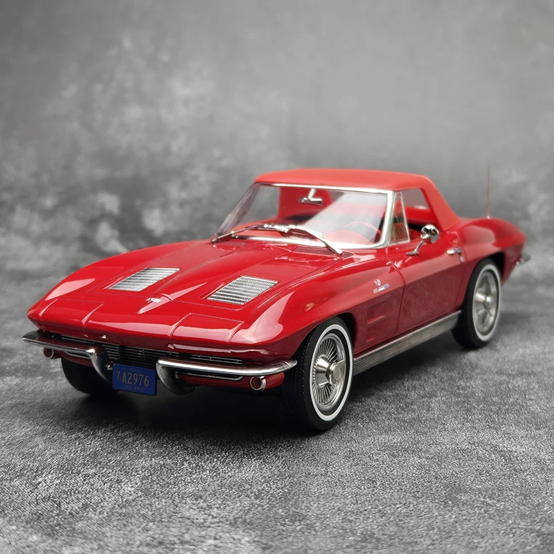 

NOREV 1:18 Chevrolet Corvette Sting Ray Convertible 1963, модель автомобиля из сплава, игрушка для мальчиков, коллекционное украшение для взрослых.