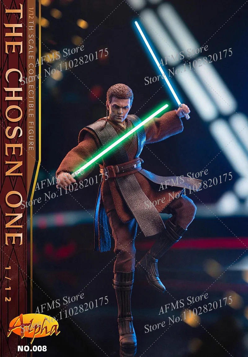 ALPHA N0:008 1/12 Men Soldier Anakin Skywalker Warrior The Chosen One Full Set  6