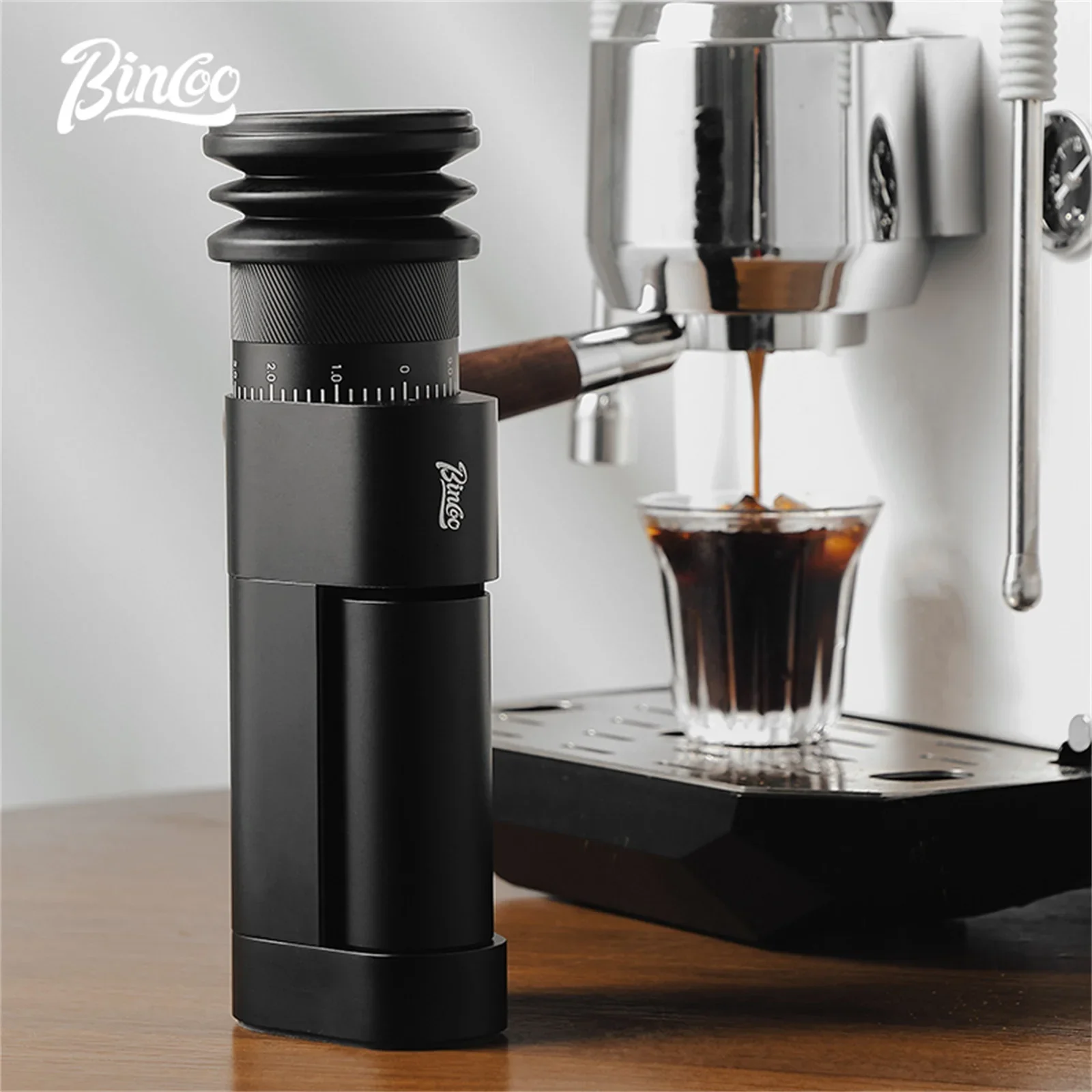 

Bincoo DM09 electric coffee grinder，household coffee bean grinder，hand brewed coffee Grinder，commercial professional grinder