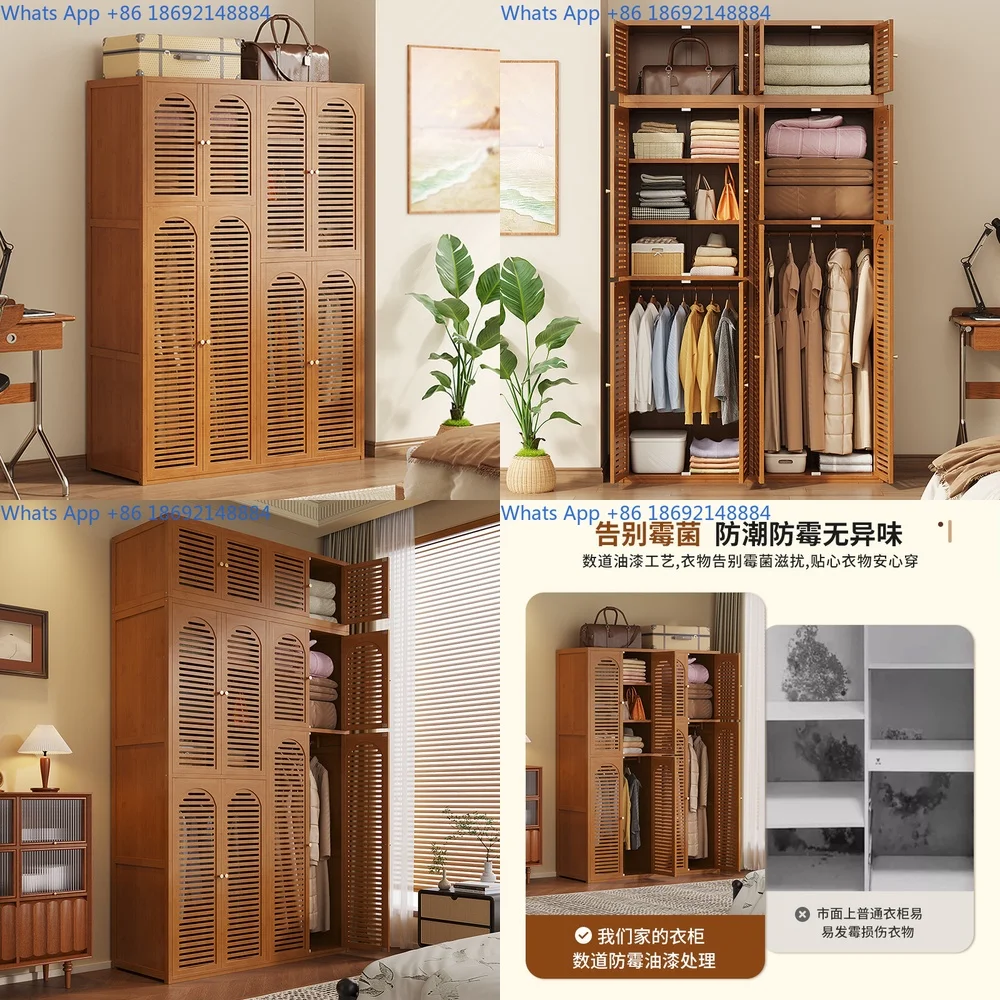 

Simple Assembled Wardrobe for Renting Rooms Durable Clothing Rack Storage Organizer for Bedroom Multi Tier Closet