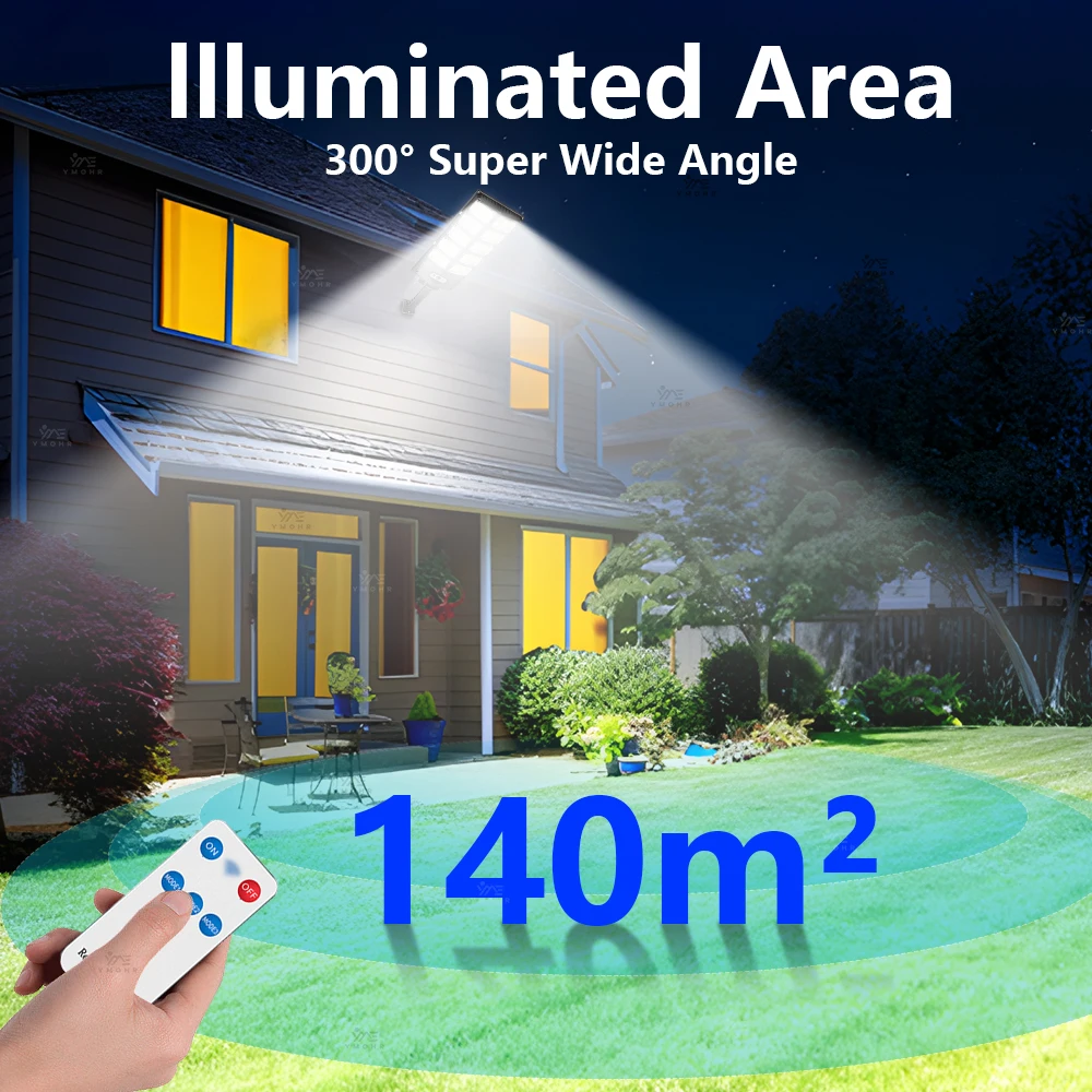 1000000LM Super Bright Solar Outdoor Lights Motion Sensor Wall Light Solar Powered LED Street Lamp Home And Gardens Decoration image 2