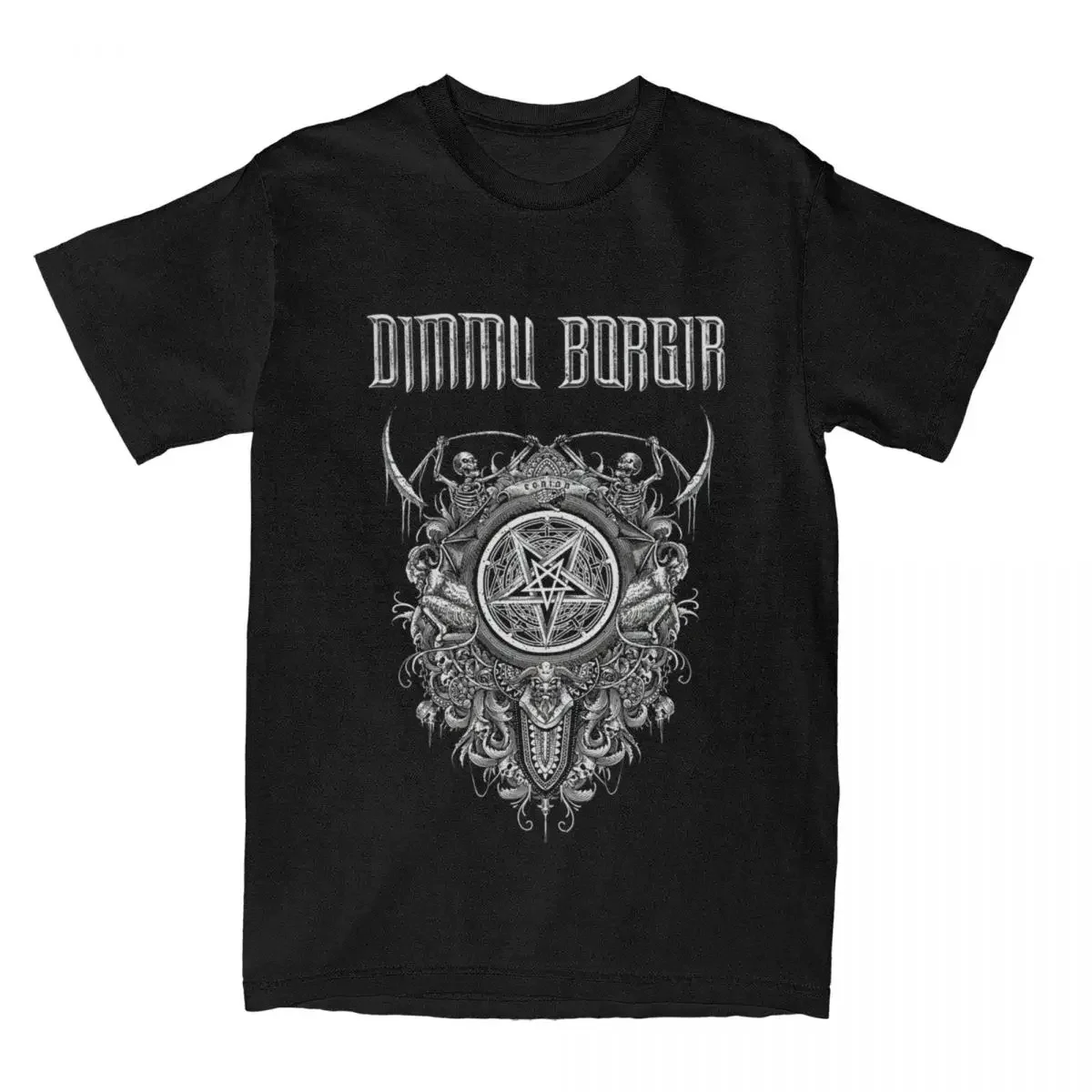 Merchandise Men Women's Cotton Leisure Crewneck Tee Shirt Tops Unique Black Metal Band Borgir Eonian Song Dimmu T Shirt harajuku