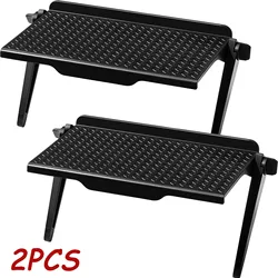 2PCS TV Top Screen Shelf Monitor regolabile Top Shelf Storage Bracket scaffale per schermo del Computer per scatole multimediali Router per Console di gioco