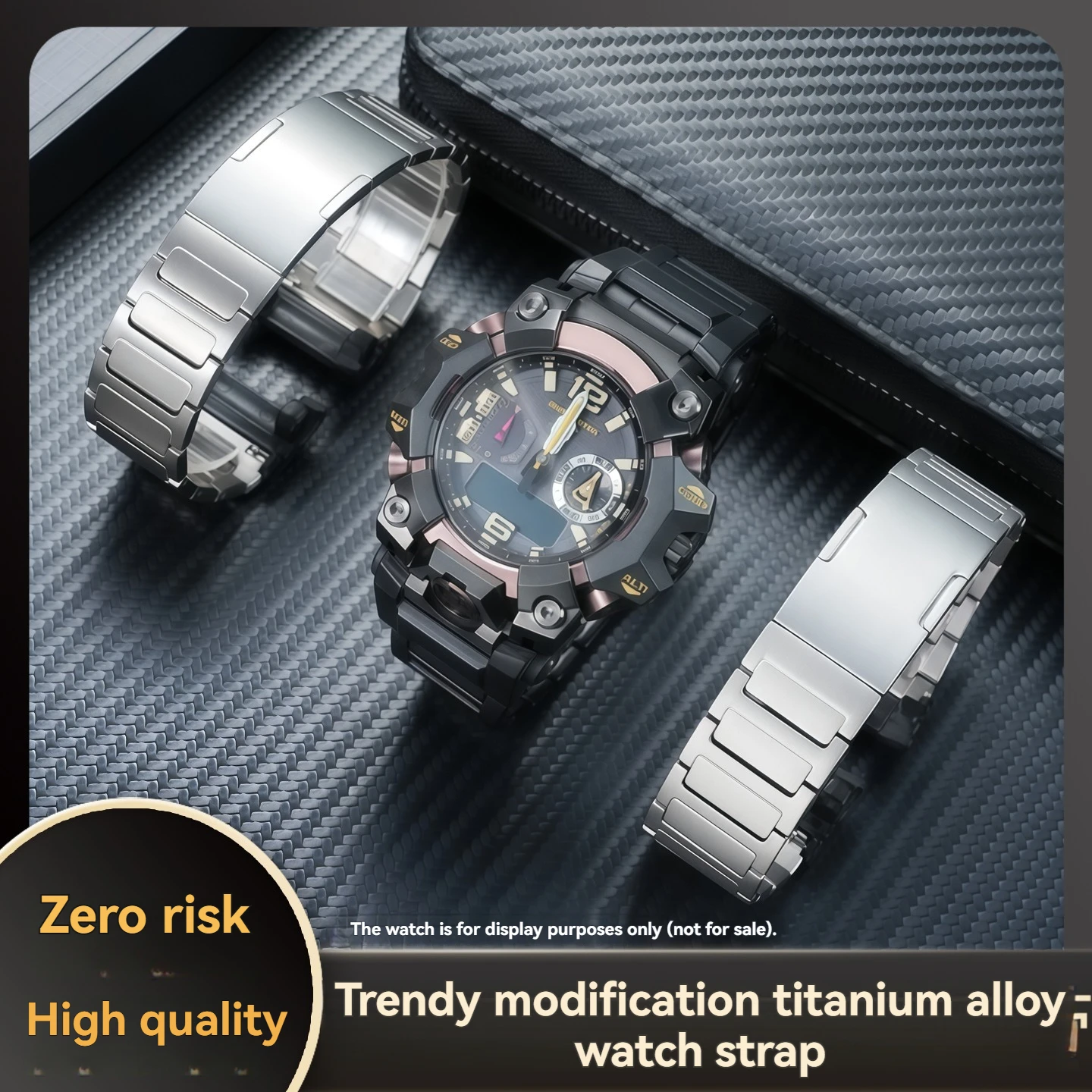 Suitable for Casio series GWG-1000 Big Mud King generation modified titanium alloy watch with solid titanium wristband for men