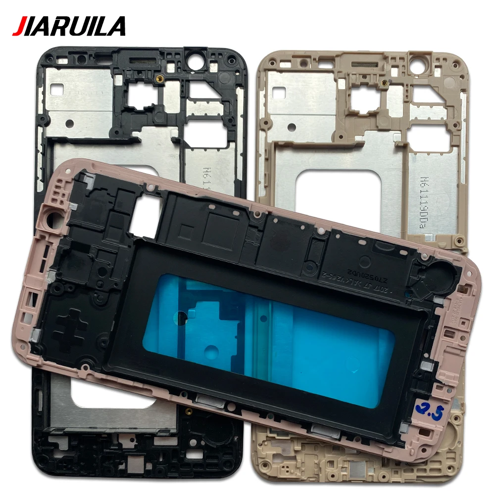 New Metal Middle Frame For Samsung J5 J7 2017 J530 J730 J5 J7 Prime Back Battery Cover Rear Housing Middle Frame Bezel Plate