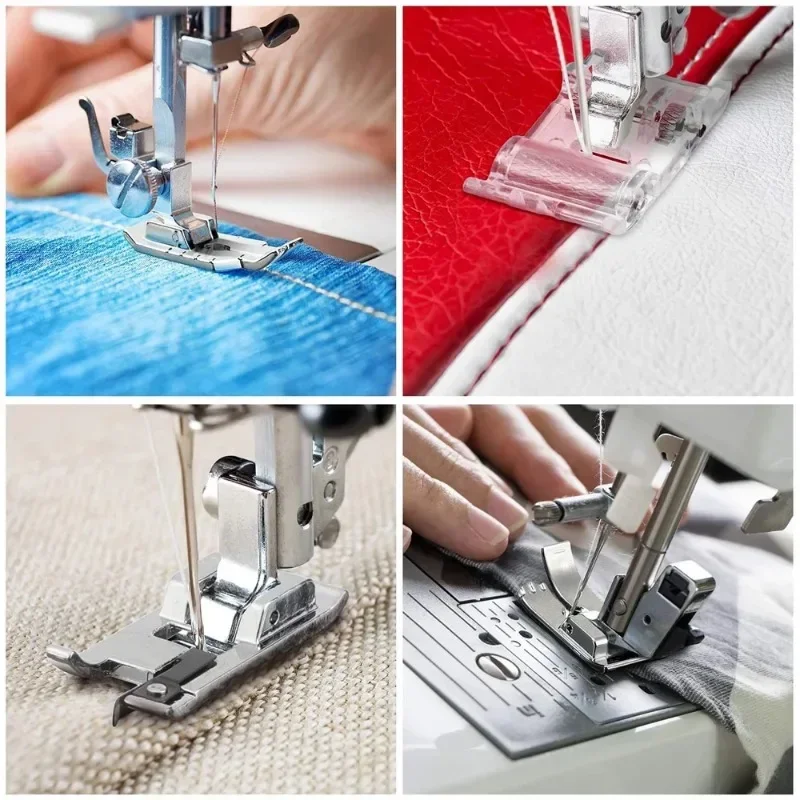 

НОВАЯ высококачественная бытовая швейная машина, набор прижимных лапок, профессиональный набор прижимных лапок для швейной машины с низкой ручкой