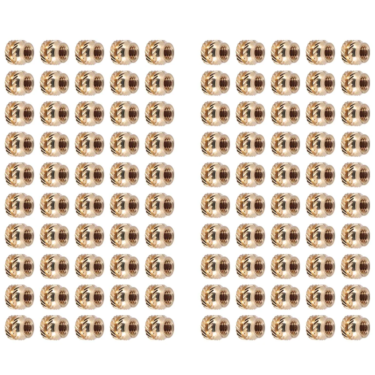 مستخدم جديد ~ 100 قطعة M3 موضوع مخرش النحاس الخيوط مجموعة الحرارة إدراج الحرارة تضمين الجوز ، M3X5X4 ، للطابعة ثلاثية الأبعاد 2.4 الخ
