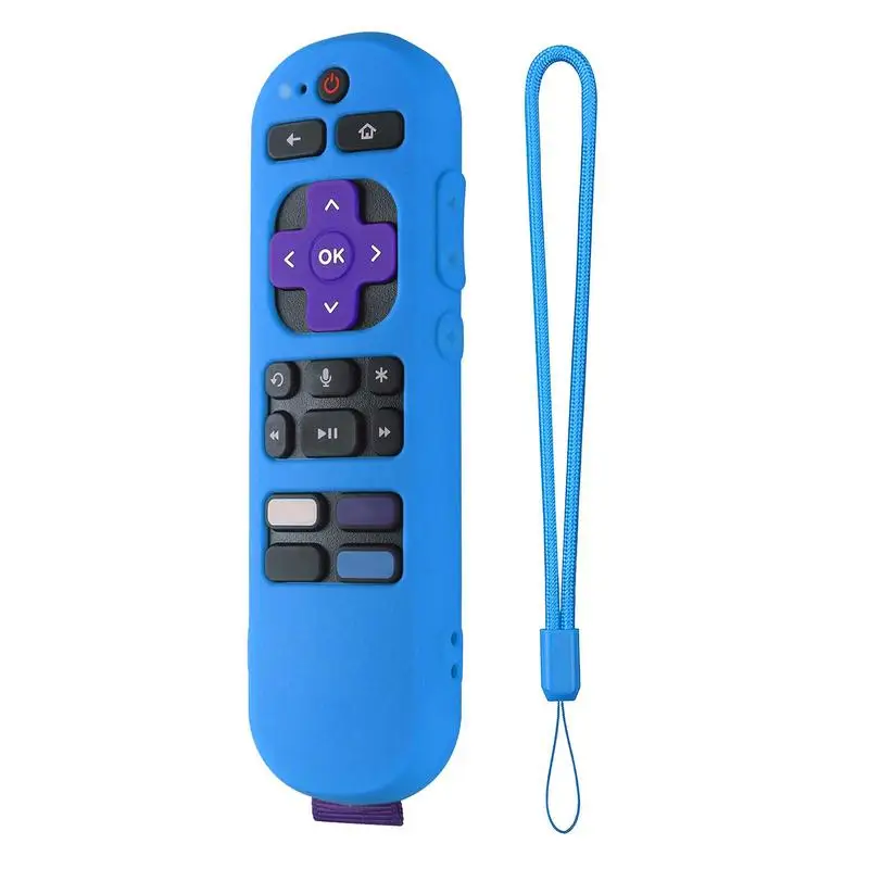 ROKUTV Capa Remota Silicone Rubber Case Para RokuExpress 4K + Streaming Stick TV Controle Remoto Shell Remote Protective Sleeve